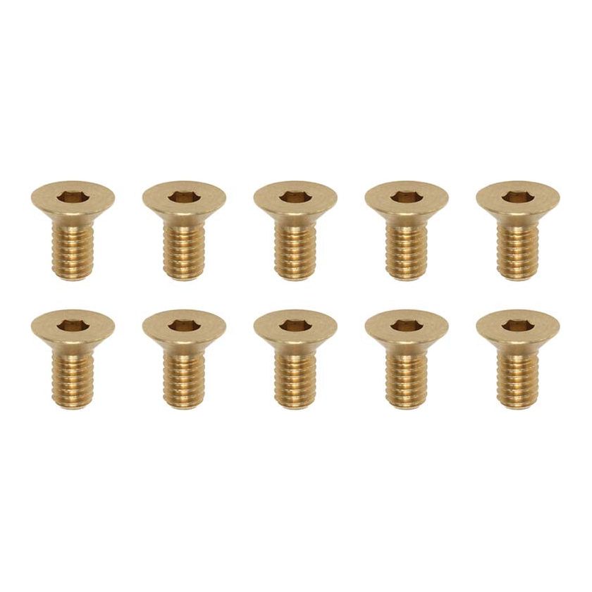 YOKOMO High Precision Cutting Brass Flat Head Screw M3x6mm (4 pcs.)