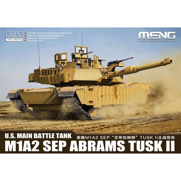 MENG 1/72 U.S. Main Battle Tank M1A2 SEP Abrams TUSK II