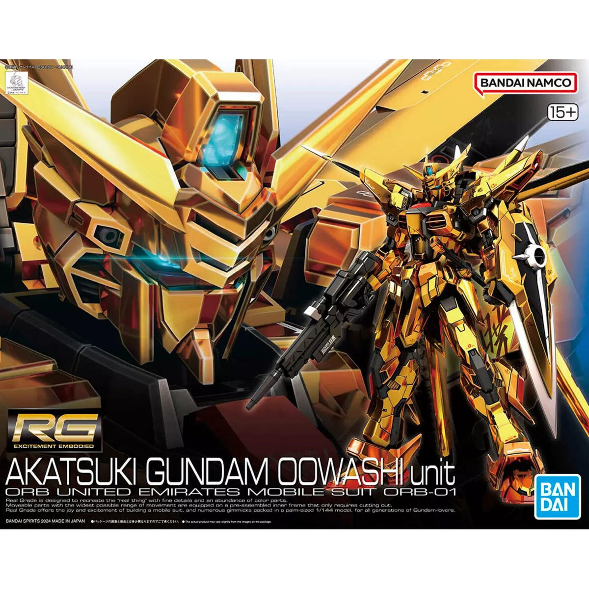 Bandai RG 1/144 00 Raiser – Kit Gundam à Assembler, Sans Colle Ni Peinture, Articulations Mobiles