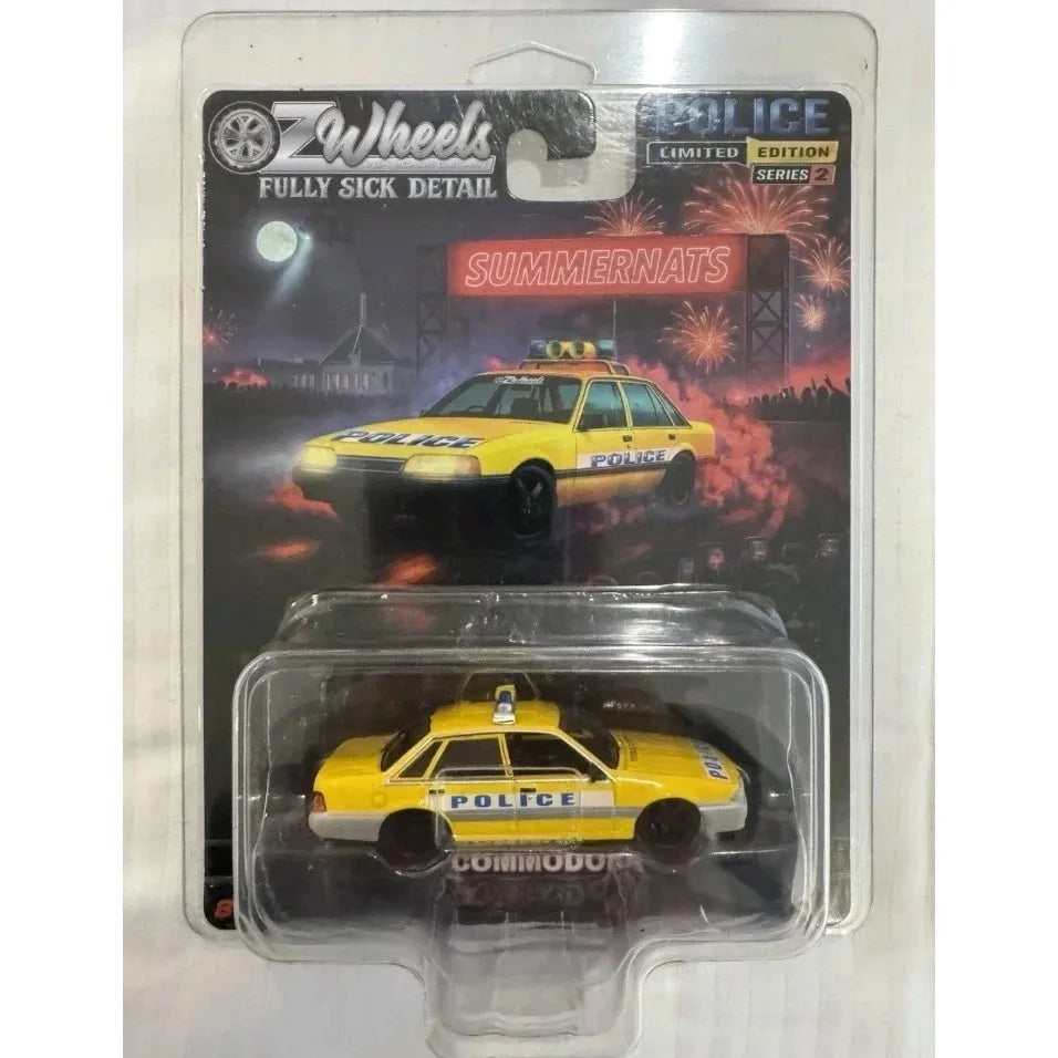 OZ LEGENDS 1/64 Yellow/Silver BT1 Police Holden VL