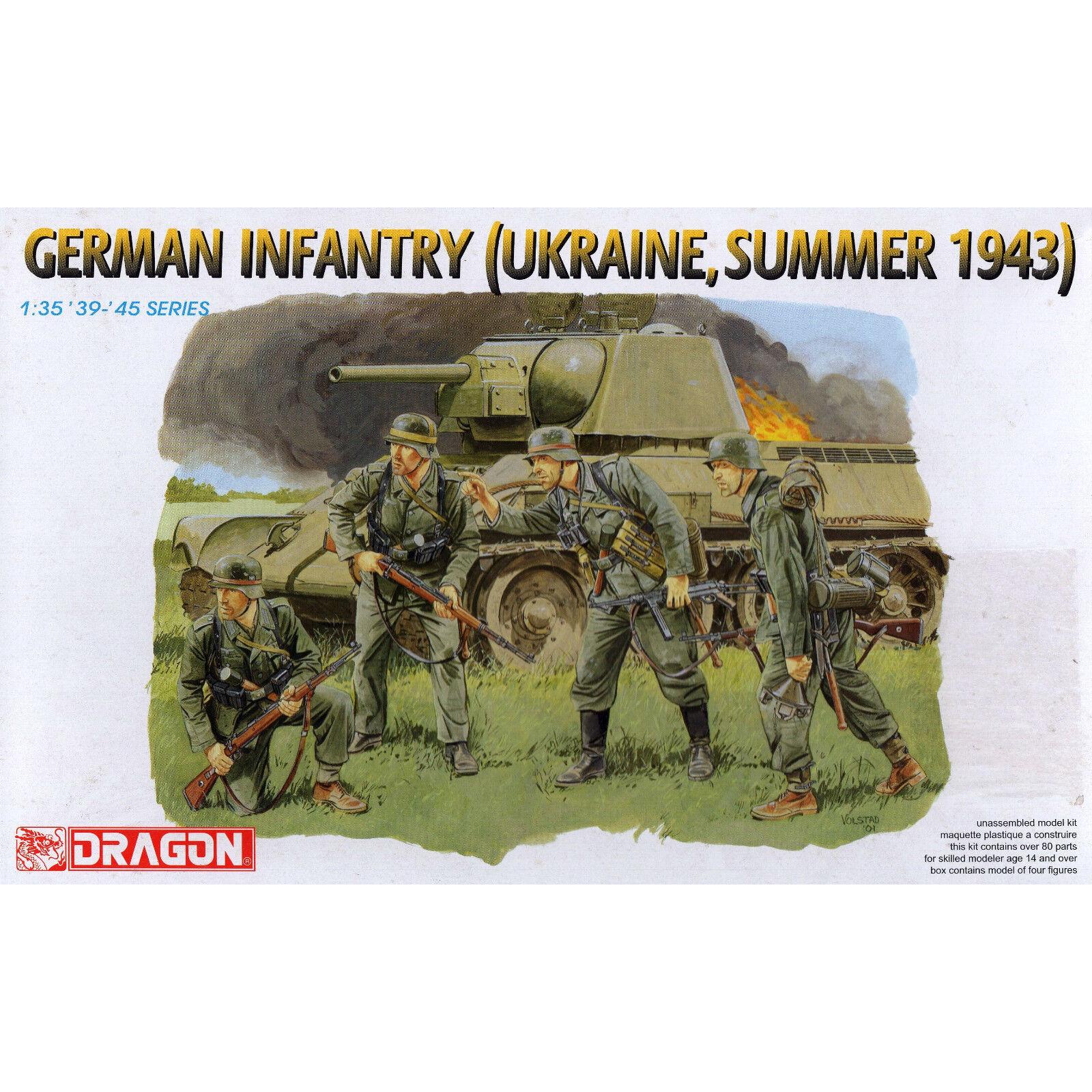 Dragon 1/35 German Infantry (Ukraine, Summer 1943) Plastic Model Kit