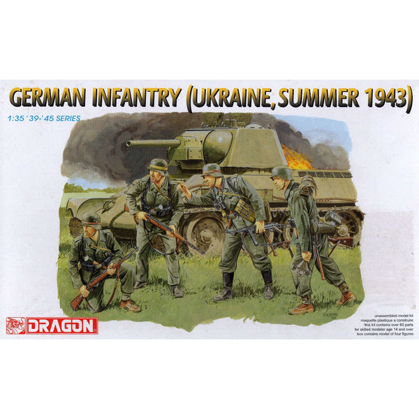 Dragon 1/35 German Infantry (Ukraine, Summer 1943) Plastic Model Kit