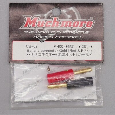 MUCHMORE Gold Bananna Plugs (Red & Black)