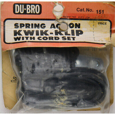 DUBRO Spring Action Kwik-Klip with Cord Set
