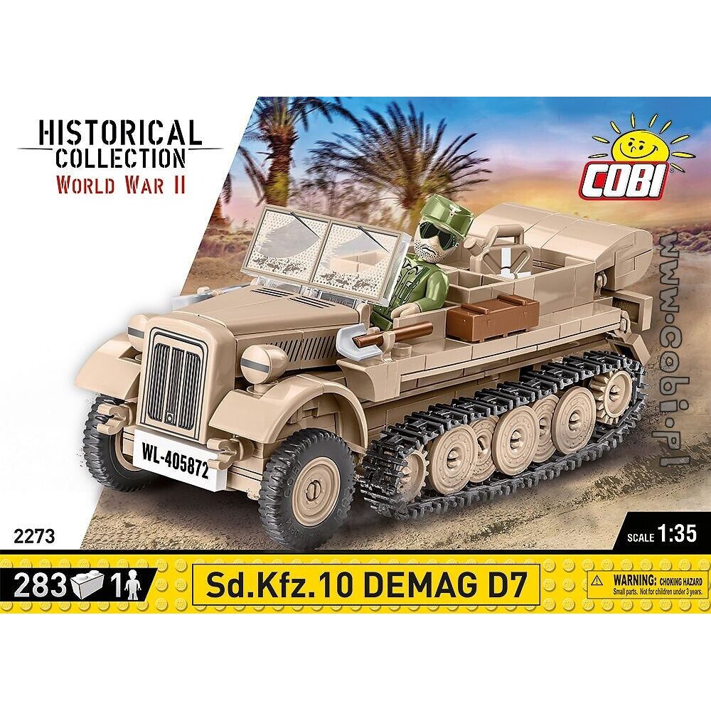 COBI World War II - Sd.Kfz.10 Demag D7 (283 Pieces)