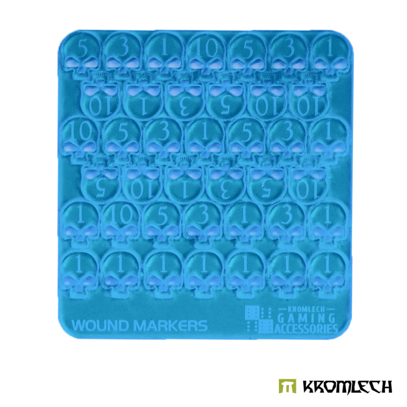 KROMLECH Skull Wound Tokens - Blue