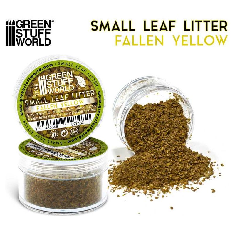 GREEN STUFF WORLD Small Leaf Litter - Fallen Yellow