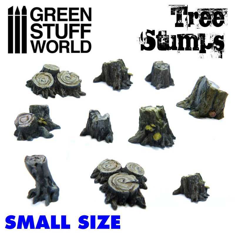 GREEN STUFF WORLD Small Tree Stumps