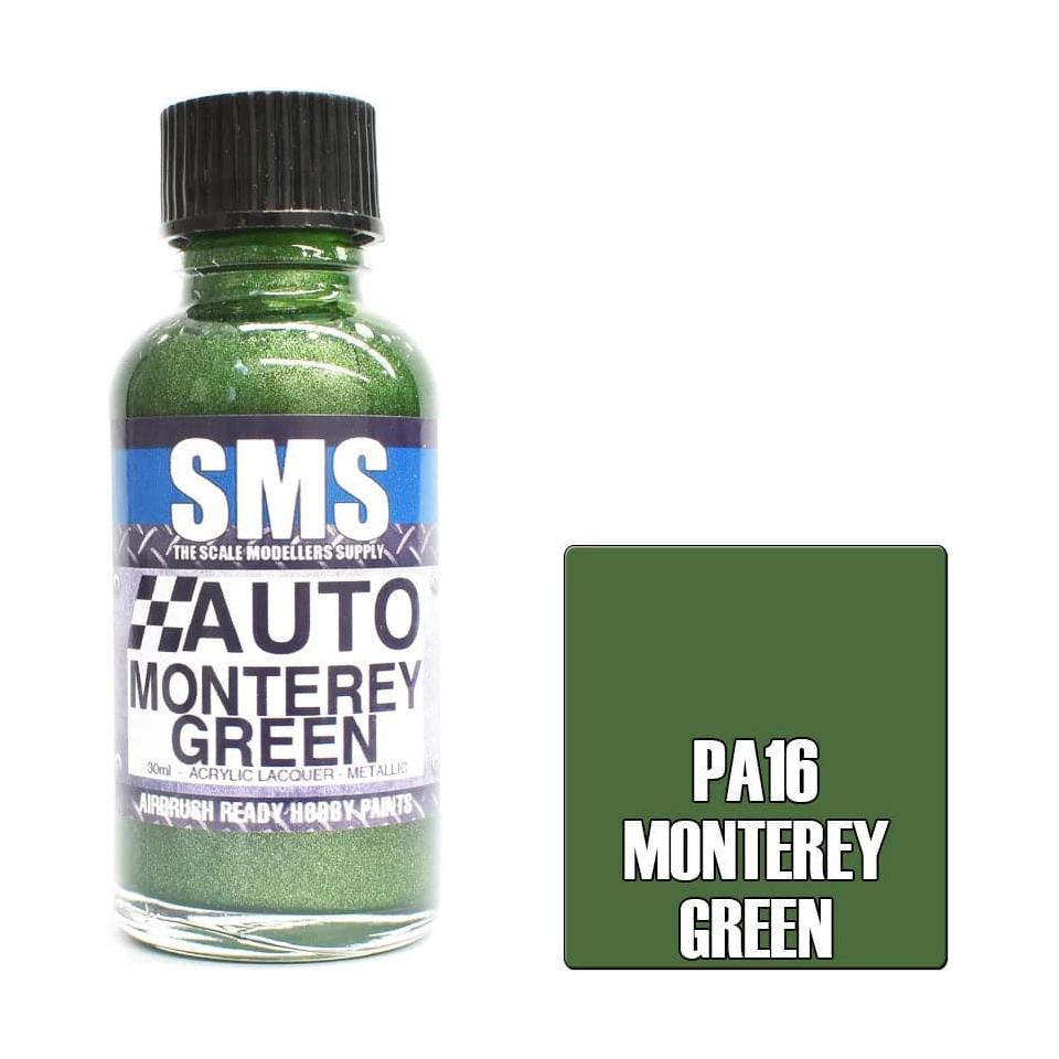 SMS Auto Colour Monterey Green Acrylic Lacquer Gloss 30ml