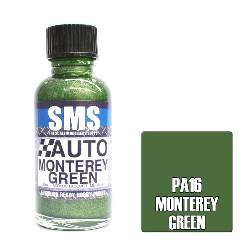 SMS Auto Colour Monterey Green Acrylic Lacquer Gloss 30ml