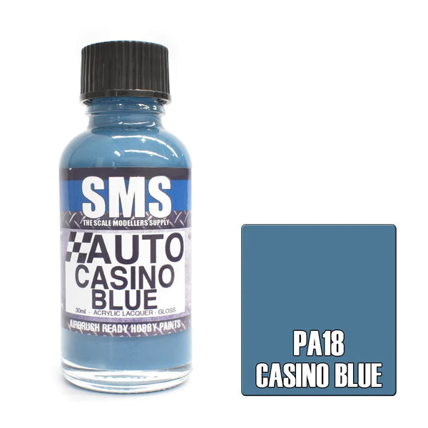 SMS Auto Colour Casino Blue Acrylic Lacquer Gloss 30ml
