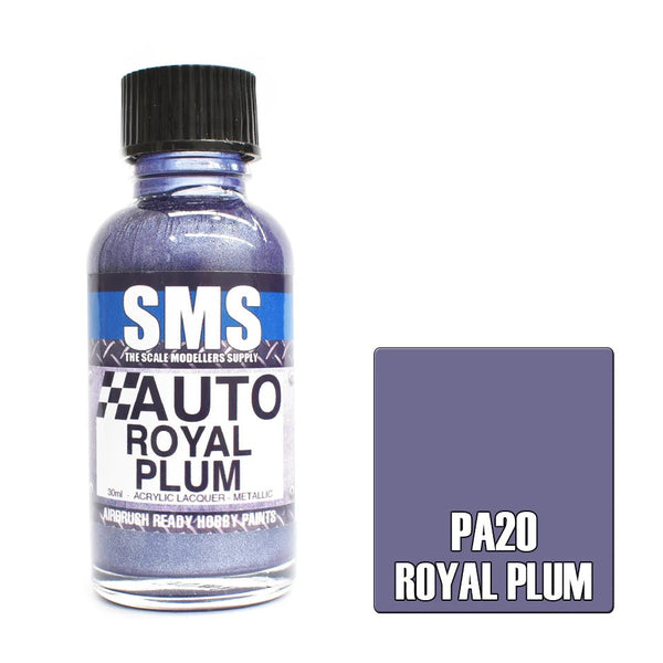 SMS Auto Colour Royal Plum Acrylic Lacquer Gloss 30ml