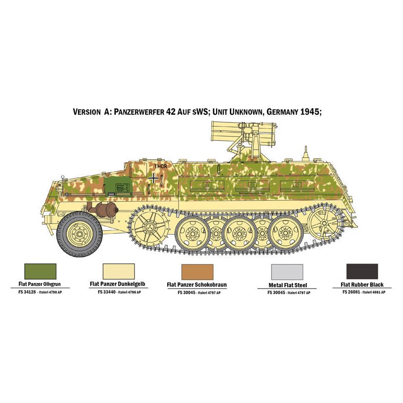 ITALERI 1/35 15cm Panzerwerfer 42 auf sWS