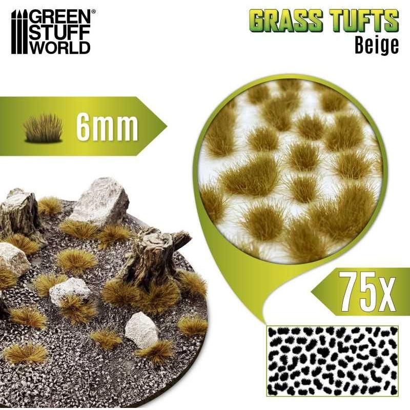 GREEN STUFF WORLD Static Grass Tufts 6 mm - Beige