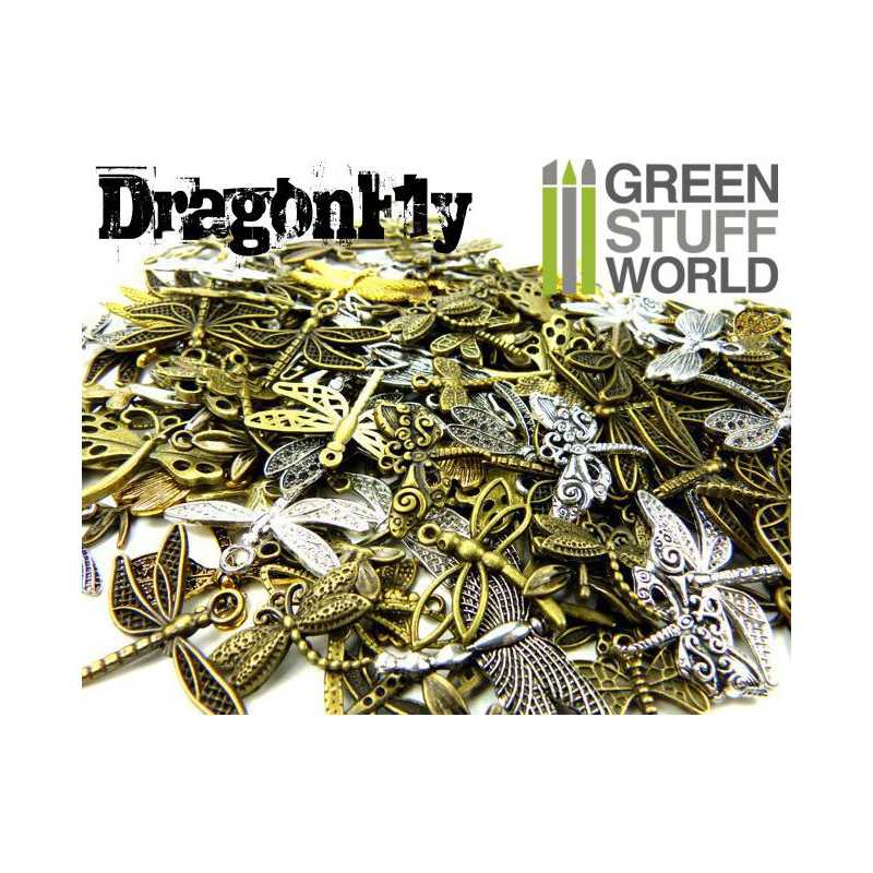 GREEN STUFF WORLD SteamPunk DRAGONFLY Beads 85gr