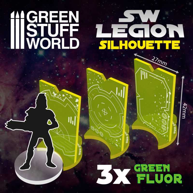 GREEN STUFF WORLD SW Legion Silhouette - Fluor Green