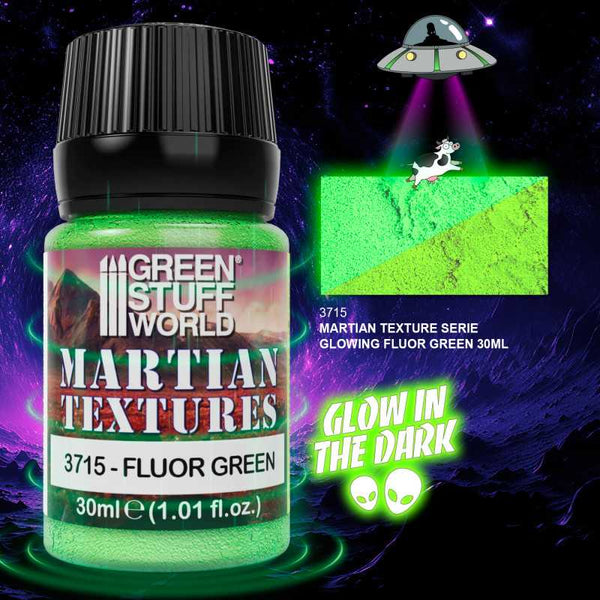 GREEN STUFF WORLD Textured Paint - Martian - Fluor Green 30ml