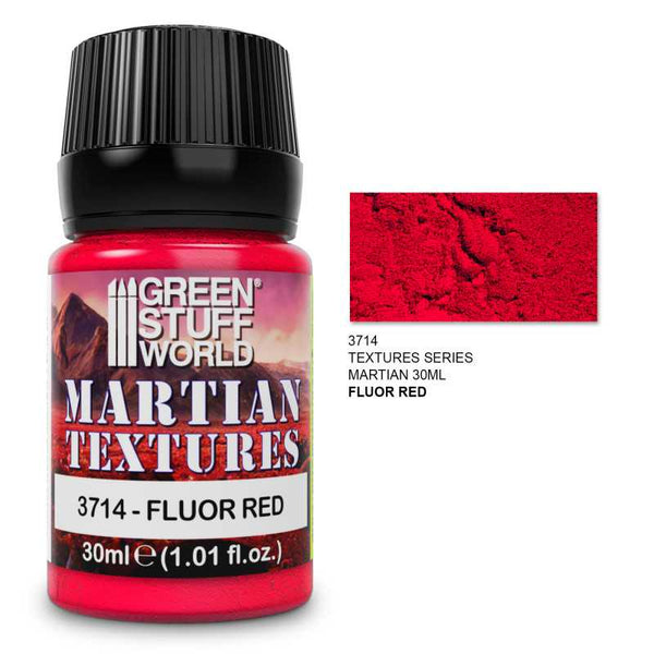 GREEN STUFF WORLD Textured Paint - Martian - Fluor Red 30ml