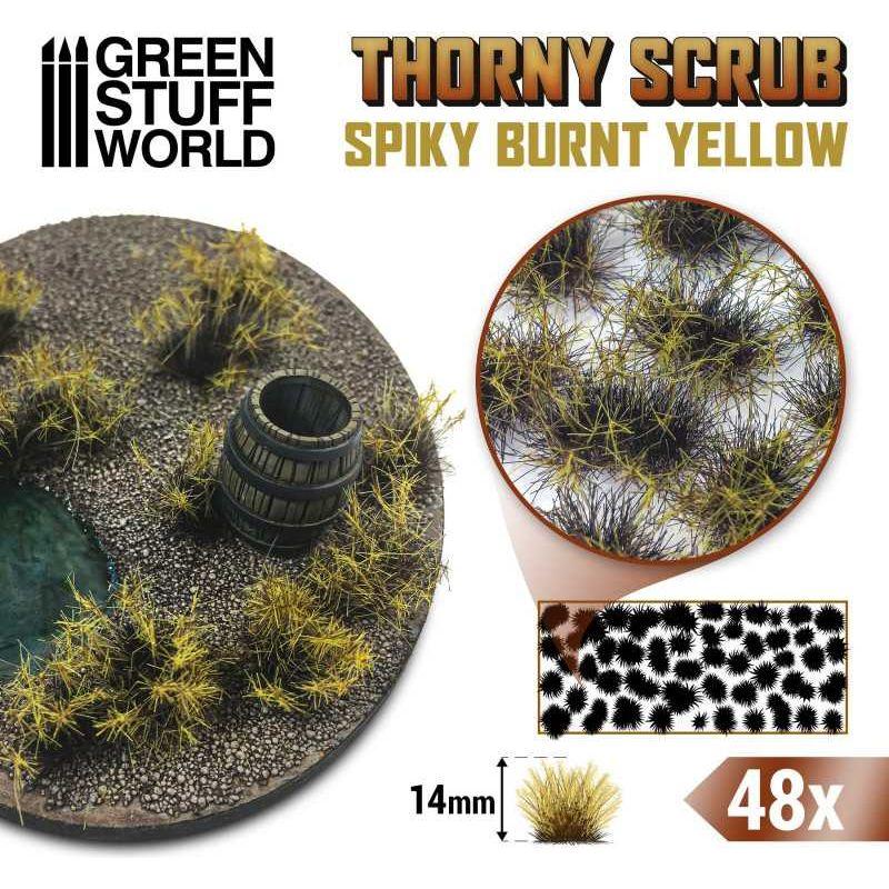 GREEN STUFF WORLD Thorny Scrubs - BURNT YELLOW
