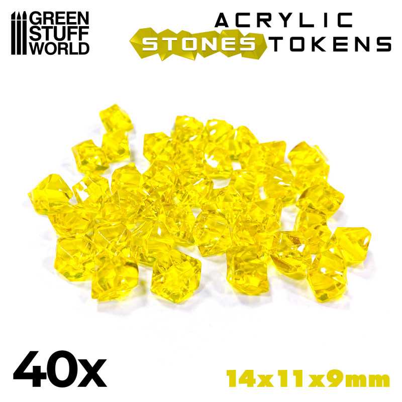 GREEN STUFF WORLD Tokens - Yellow Stones