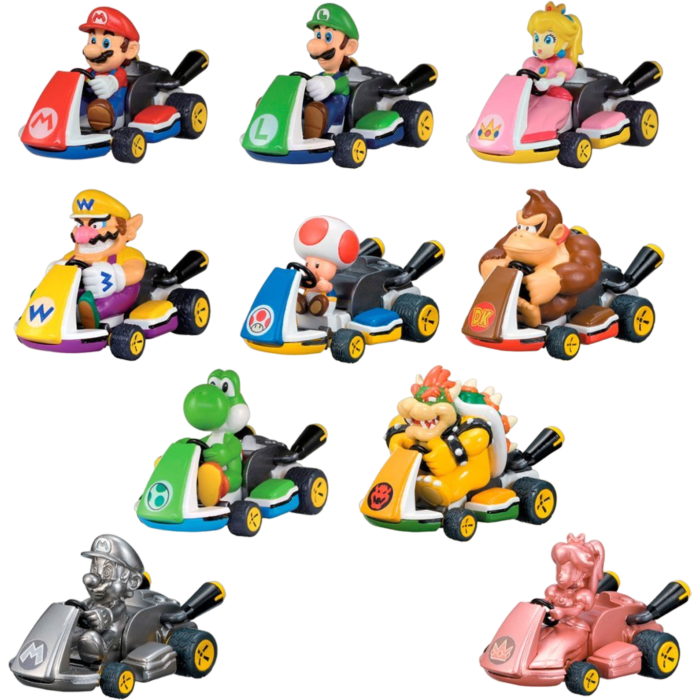 TOMY MarioKart Pull Back Racer 2" Blind Capsule (1 Capsule)