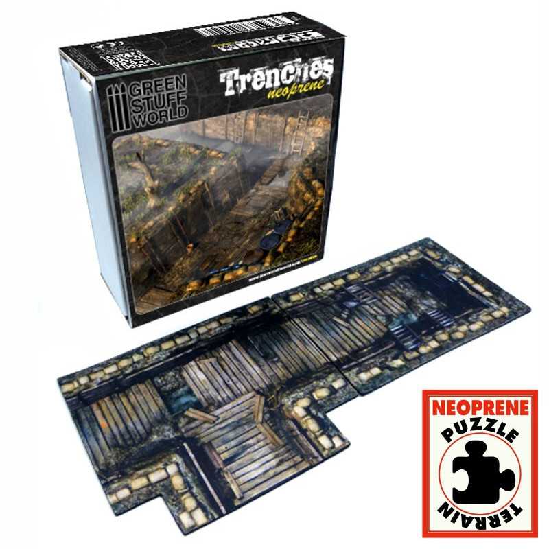 GREEN STUFF WORLD Trenches - Neoprene Terrain Set