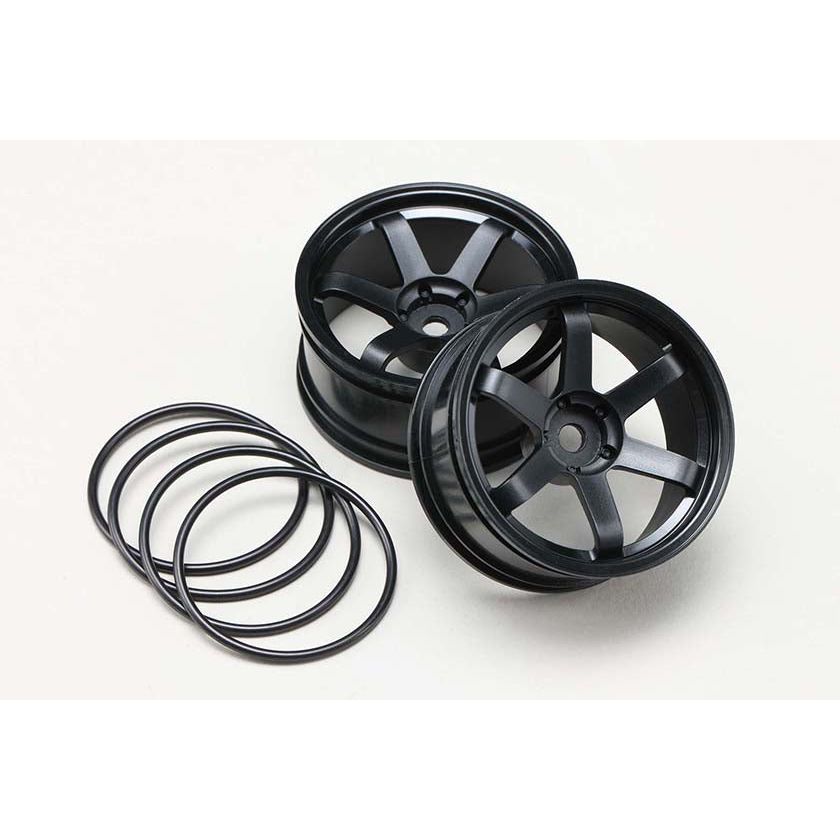 YOKOMO Drift Wheel 6 Spoke offset 7mm(Black)