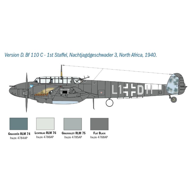 ITALERI 1/48 Messerschmitt BF 110 C/D
