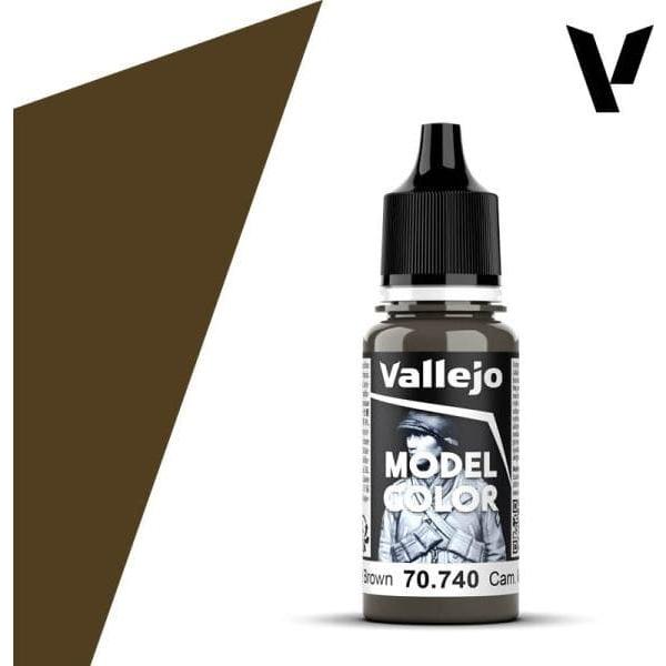 Vallejo Model Color: #117 - Cam. Middle Brown - 18 ml Matt Acrylic Paint