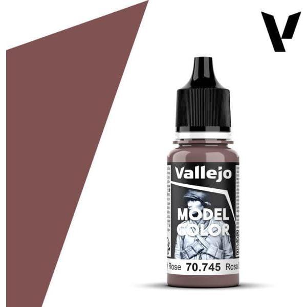 Vallejo Model Color: #011 - Dark Rose - 18 ml Matt Acrylic Paint