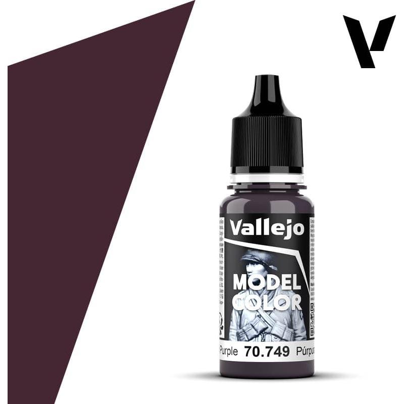 Vallejo Model Colour: #049 - Dark Purple - 18 ml Matt Acrylic Paint