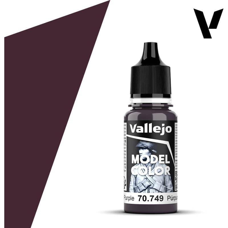 Vallejo Model Color: #049 - Dark Purple - 18 ml Matt Acrylic Paint