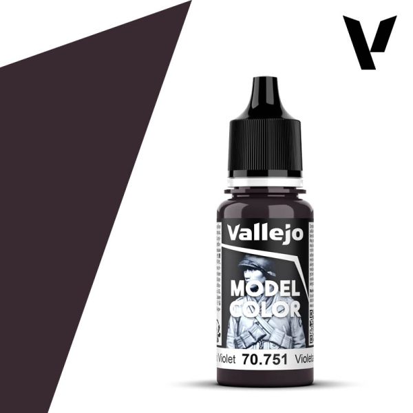 Vallejo Model Color: #054 - Black Violet - 18 ml Matt Acrylic Paint