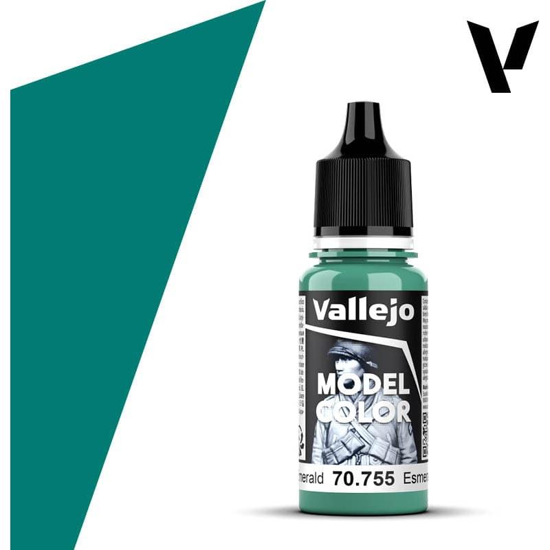 Vallejo Model Color: #074 - Light Emerald - 18 ml Matt Acrylic Paint