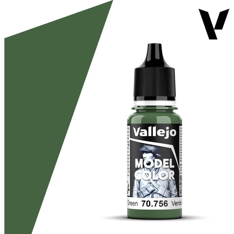 Vallejo Model Color: #077 - Splinter Green - 18 ml Matt Acrylic Paint