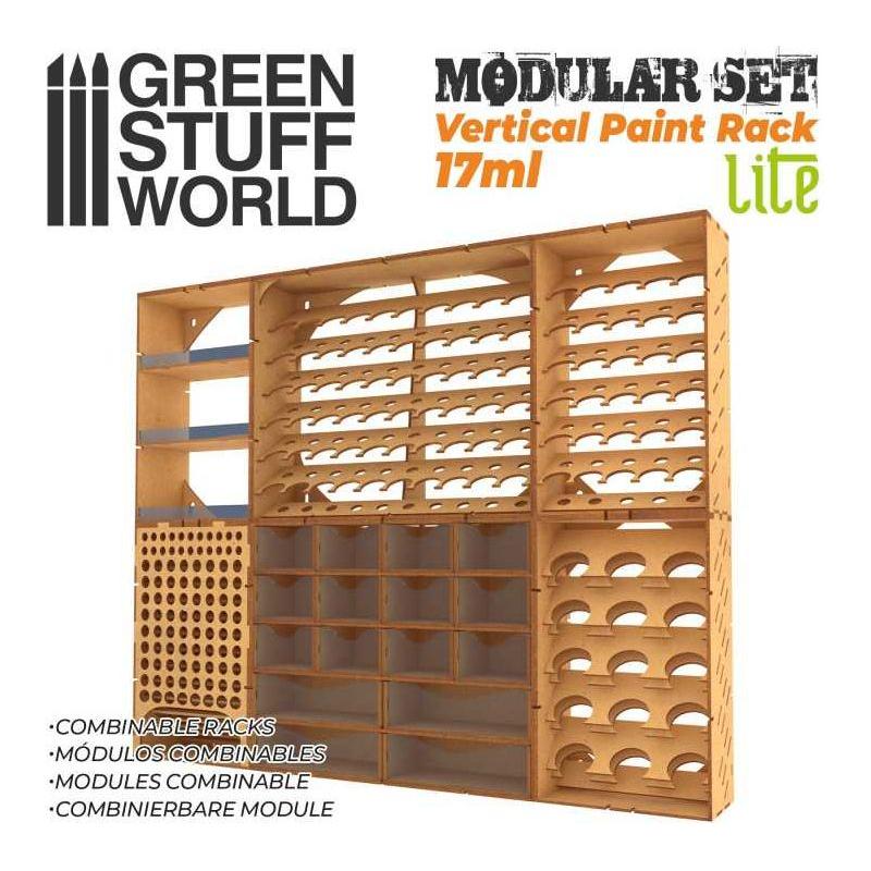 GREEN STUFF WORLD Vertical Paint Organizer 17ml - LITE