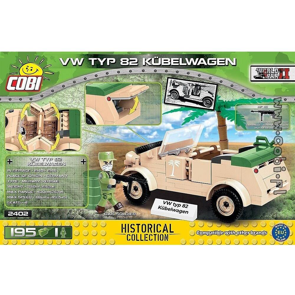 COBI World War II - VW Typ 82 Kubelwagen (195 Pieces)