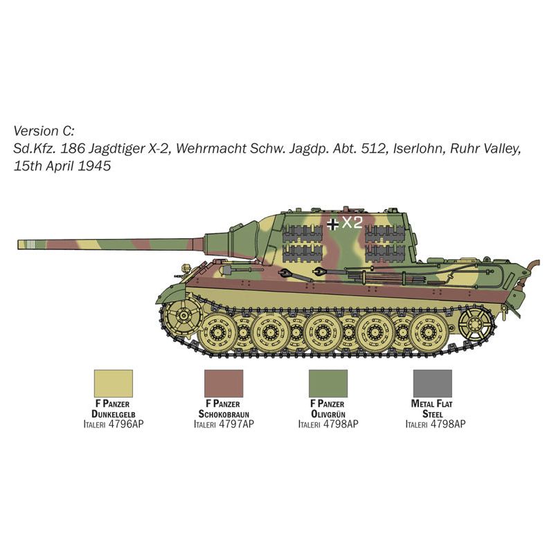 ITALERI 1/56 Sd.Kfz. 186 Jagdtiger