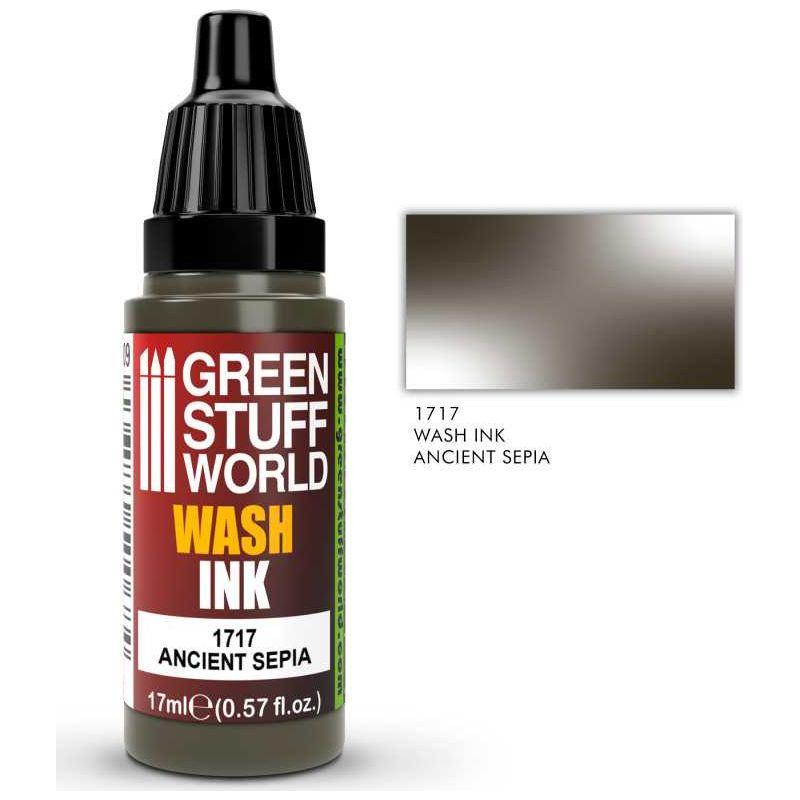 GREEN STUFF WORLD Wash Ink Ancient Sepia 17ml