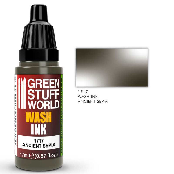 GREEN STUFF WORLD Wash Ink Ancient Sepia 17ml
