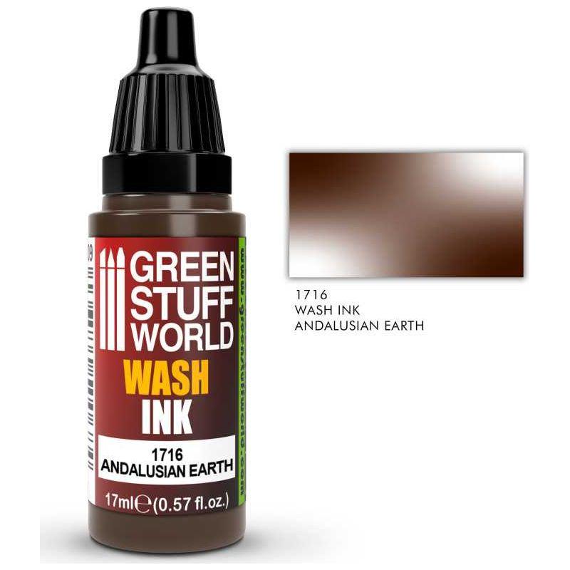 GREEN STUFF WORLD Wash Ink Andalusian Earth 17ml