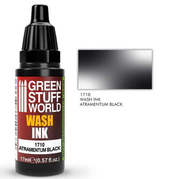 GREEN STUFF WORLD Wash Ink Atramentum Black 17ml