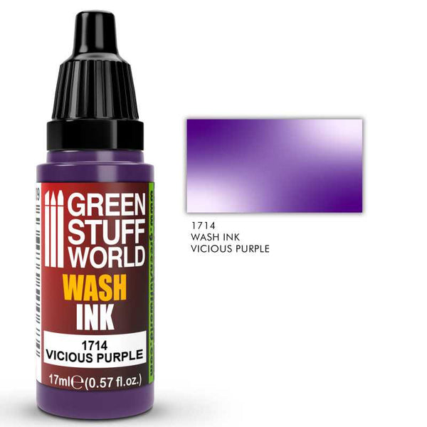 GREEN STUFF WORLD Wash Ink Vicious Purple 17ml