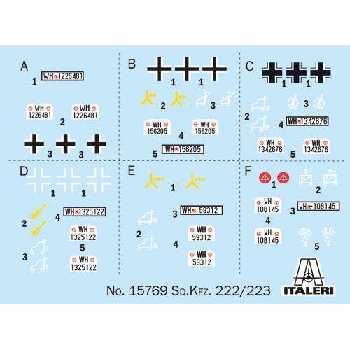 ITALERI 1/56 Sd. Kfz. 222/223
