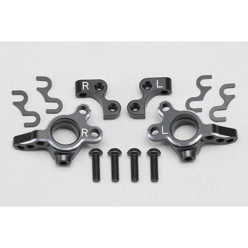 YOKOMO Aluminum lightweight front steering block (variable kingpin angle)