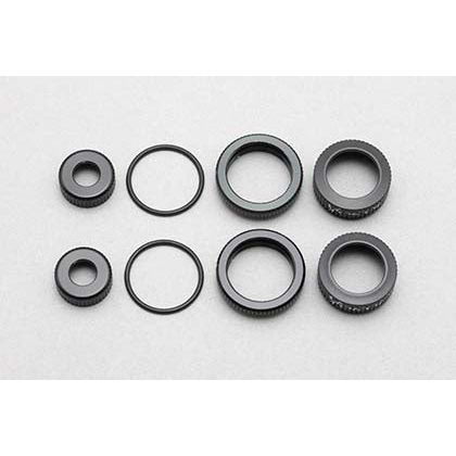 YOKOMO O Ring Cap/Adjust Nut/Capnut for Big Bore Shock (Black)