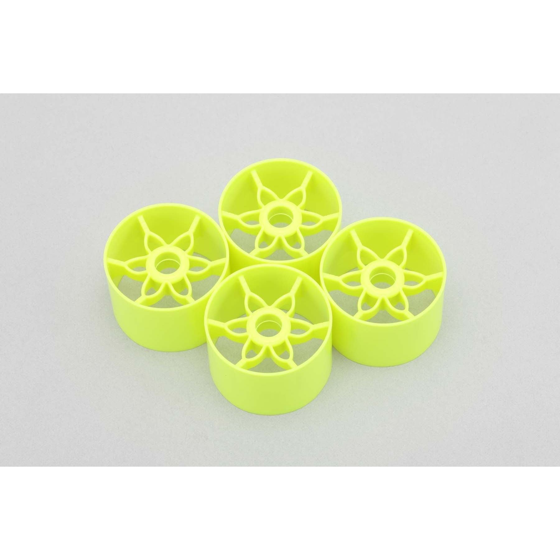 YOKOMO Front Wheels Rims Only x 4 (Yellow) for 1/12th Scale