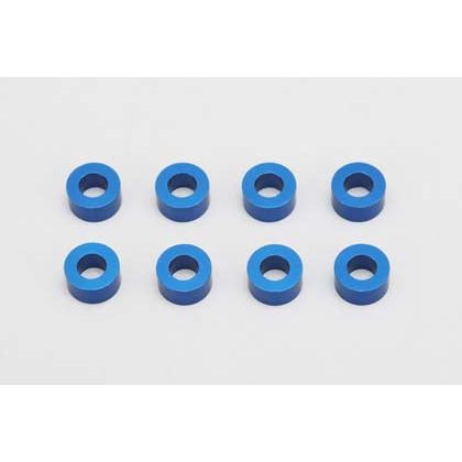 YOKOMO 3 x6 x3.0mm Aluminum Shim(8pcs Blue)