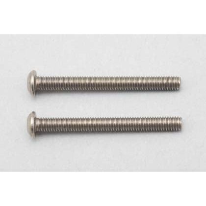 YOKOMO M3x30mm Titanium Button Head Socket Screw, 2 piecesM3X30 Titanium Butt.Head Socket Screw