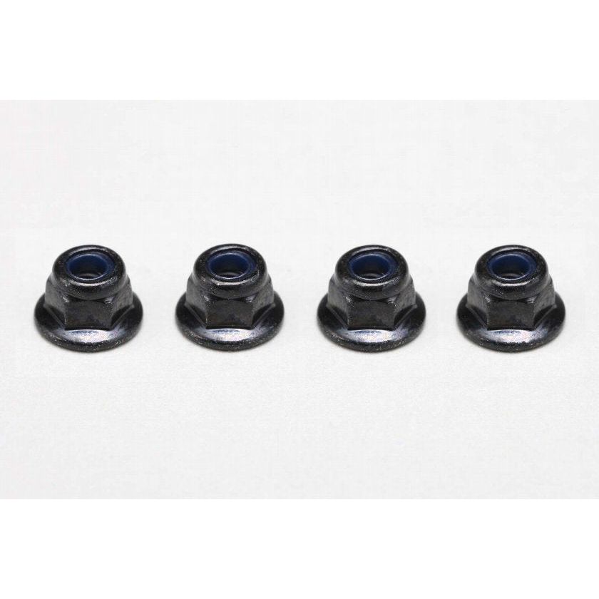 YOKOMO M3 Steel Flanged Nut (4pcs )